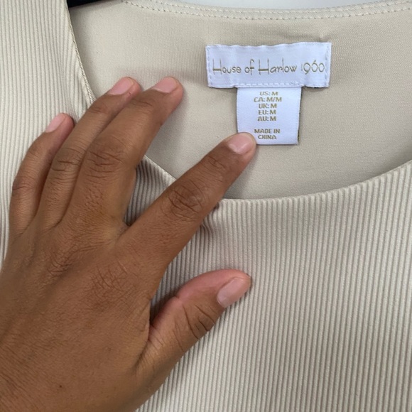 Boundle House of Harlow 1960 Black and Cream Tank Tops - Picture 5 of 5